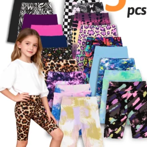 Random 5pcs girls yoga band stretchy shorts